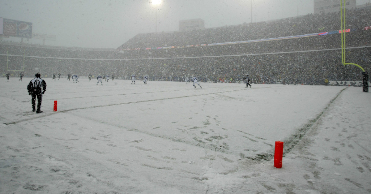 Bills stadium covered in snow