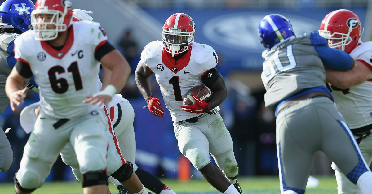 Georgia may be without RB Sony Michel for Auburn game