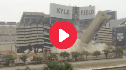 Kyle Field’s Implosion Took 15 Breathtaking Seconds