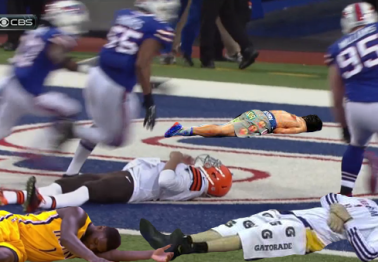 Fun turning Johnny Manziel lying down in the endzone into a meme