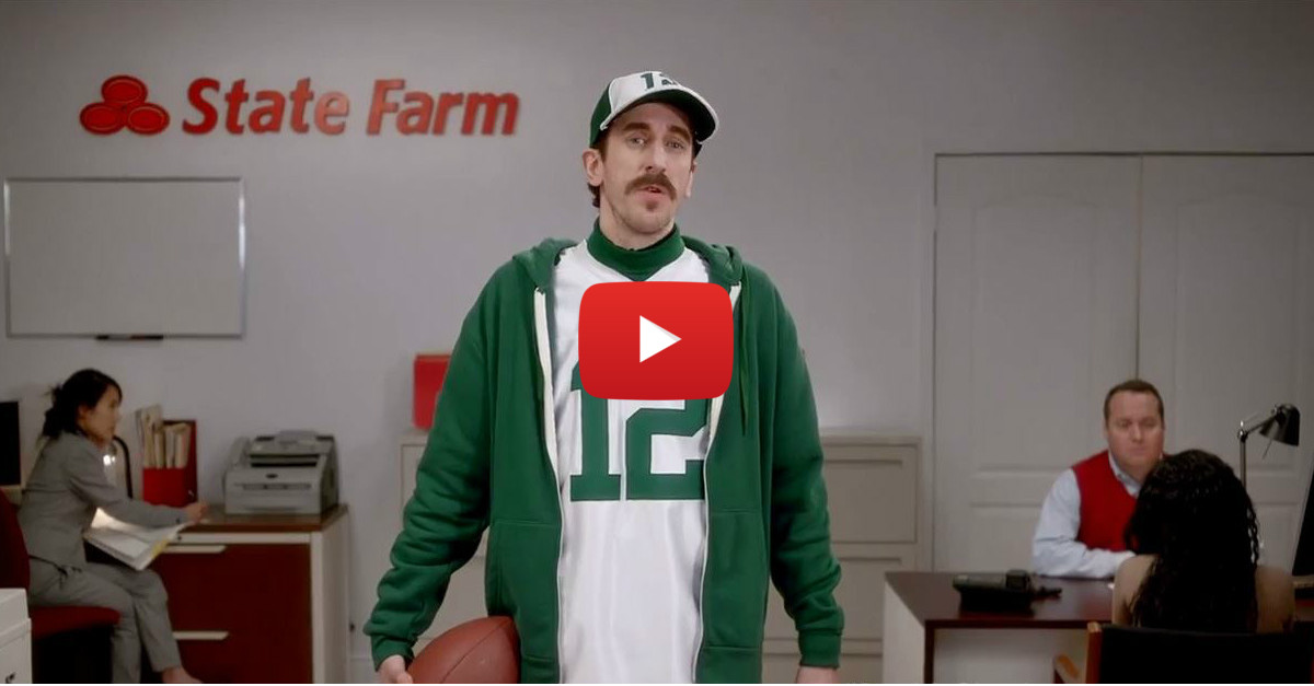 Aaron Rodgers Lookalike Stars In New, Hilarious State Farm Commercial ...