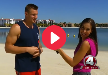 Rob Gronkowski Hits On Reporter in Forgotten Beach Interview