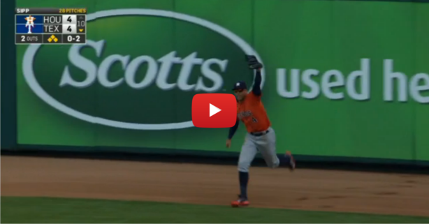 This amazing catch takes away a game winning, walk-off grand slam