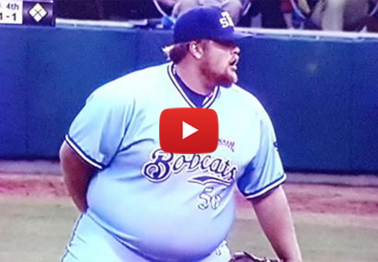 This college pitcher might be the largest pitcher in all of baseball and he's awesome
