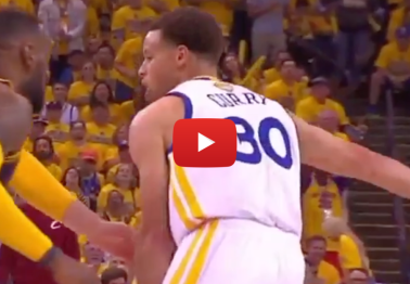 Stephen Curry made a circus shot, then found Leandro Barbosa in transition with behind-the-back dish