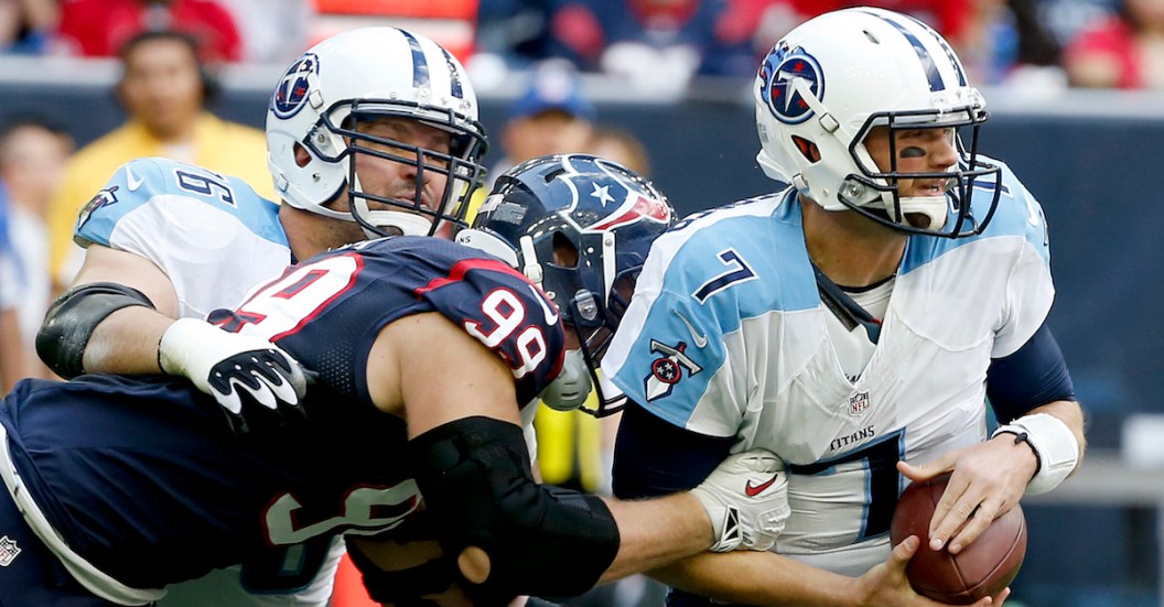 J.J. Watt and Zach Mettenberger are sparing over selfies and