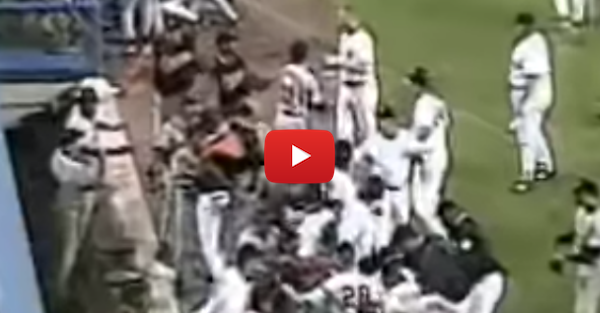 Tino Martinez gets plunked, leading to a massive brawl between the Yankees  and the Orioles on May 19th, 1998, By Yankees Highlights