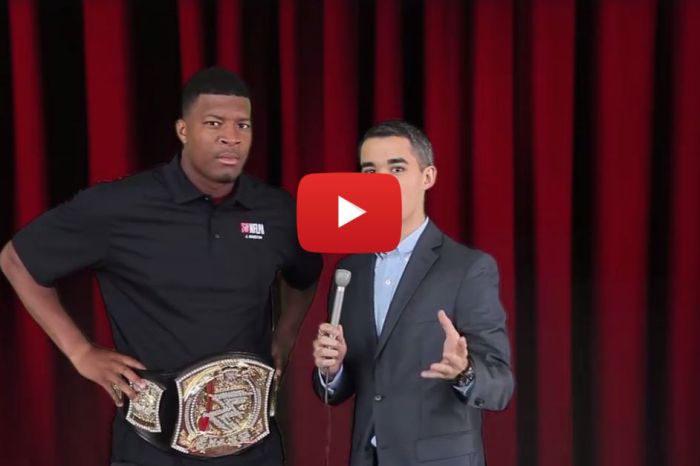 WATCH: Jameis Winston steals show in WWE promotions