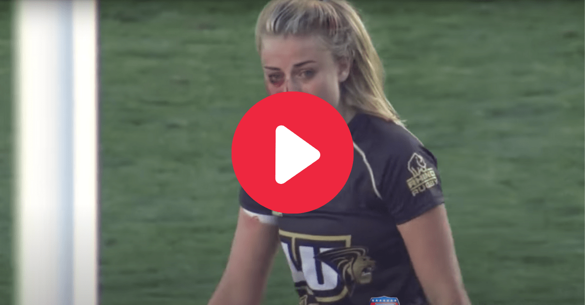 Female Rugby Player Breaks Nose, Then Makes Huge Hit on Another Girl