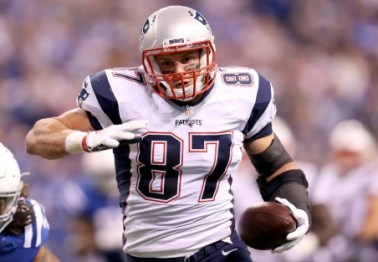 Rob Gronkowski became the fastest tight end in NFL history to do this