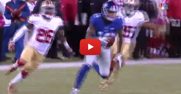 Watch what happens when 49ers defenders take their eyes off of Odell Beckham Jr.
