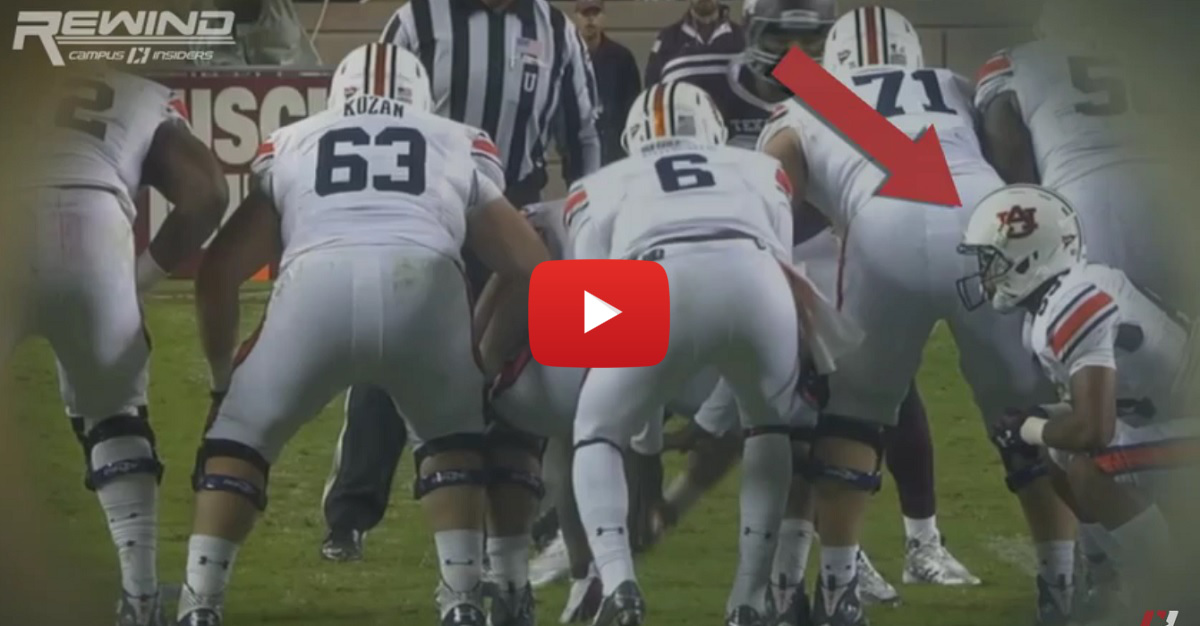 Everyone saw Auburn's hidden player trick play coming... except Texas A
