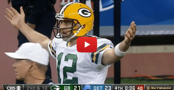 Refs missed what would have been a huge pass interference call if the Packers had lost