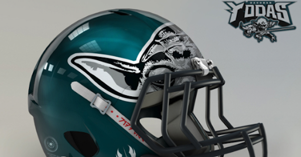 Get ready to nerd-out with these incredible Star Wars-themed NFL helmets