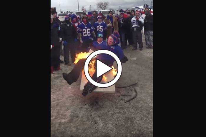 Tailgater Sets Himself on Fire, Friends Use Beer to Put It Out