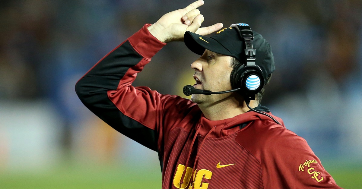 Former USC coach Steve Sarkisian is looking for a new job FanBuzz