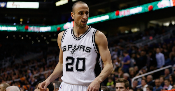 The Spurs could be without Manu Ginobili for a month or longer