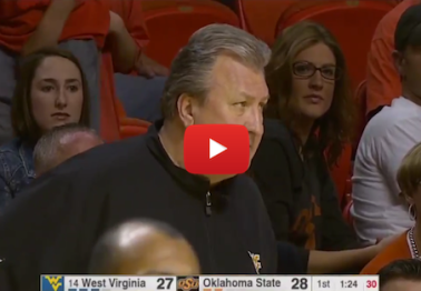 Bob Huggins is a potty mouth, totally cursed at a call and got away with it