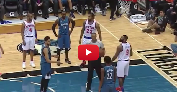 Karl-Anthony Towns just wants a high-five but can’t seem to get it