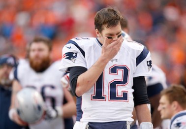Patriots AFC championship odds slip after injury forces Tom Brady out of practice