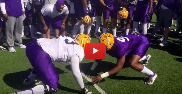 LSU’s “Big Cat Drill” brings all the Tigers out to play