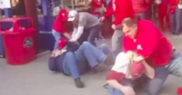 It doesn’t get much more Philly than this old man fight on opening day
