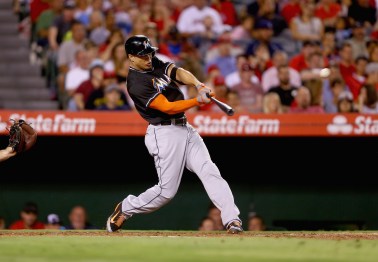 Giancarlo Stanton is a beast, hit a ball so hard at the HR derby it probably cried