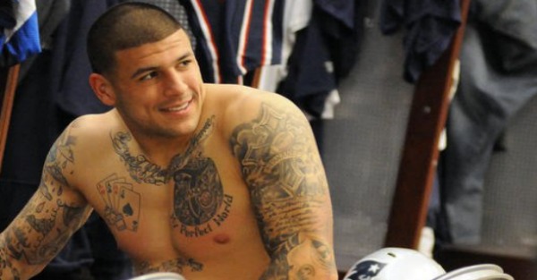 A letter written by Aaron Hernandez refers to a fellow inmate in a very intimate way