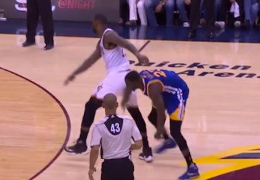 Did Draymond Green get away with another nut tap in Game 4?
