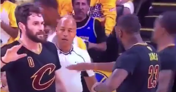 Kevin Love thought he was getting a high-five, but LeBron was not ...