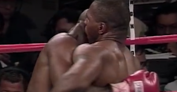 Celebrate Mike Tyson’s 50th birthday with him chomping off Evander Holyfield’s ear