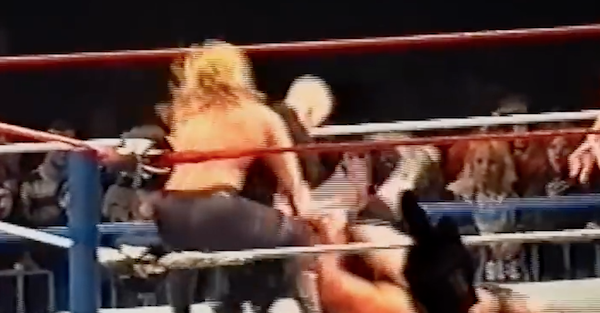 This video shows why you should never, ever get in the ring during a WWE match