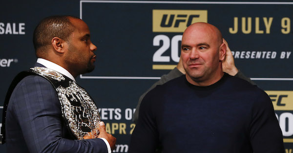 Jon Jones and Daniel Cormier square off in insult-laden confrontation before UFC 214