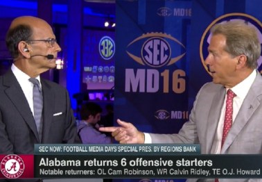 Nick Saban and Paul Finebaum went at it over the Cam Robinson fiasco