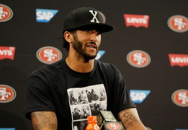 Colin Kaepernick has doubled down -- looks like he'll be sitting through the national anthem for some time