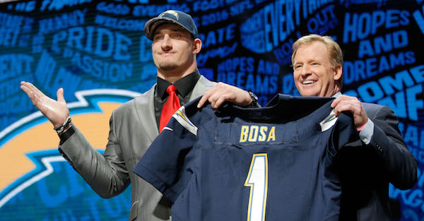 Joey Bosa made the San Diego Chargers cave in its contract demands