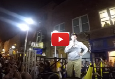 Jim Harbaugh put on a show at Michigan's release party for Nike