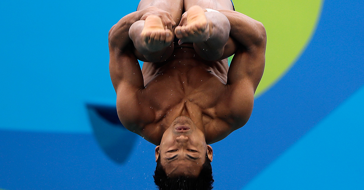 This Malaysian diver’s belly flop is one of the best of the Olympics so far