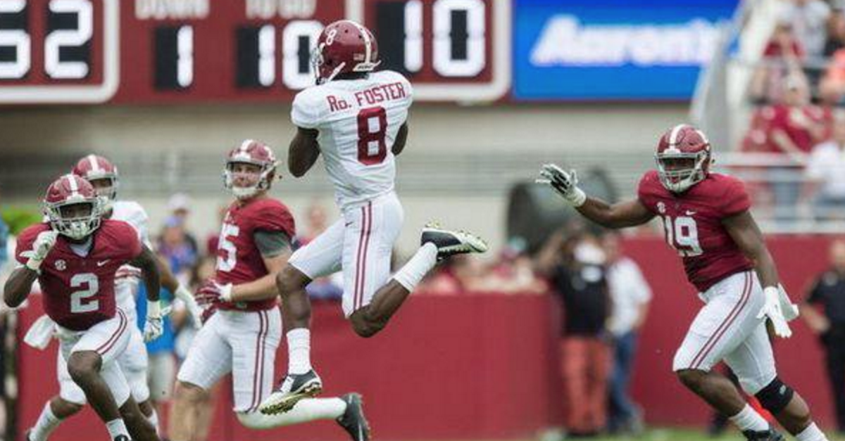Bama WR Robert Foster returning from injury, ready to be a difference maker