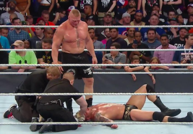 Heated altercation reportedly occurred backstage after Brock Lesnar busted open Randy Orton