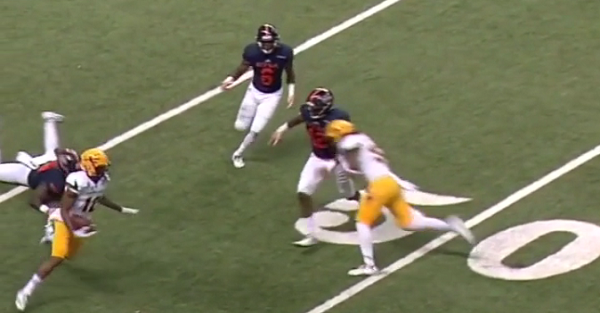 Arizona State blocker absolutely decleats this would-be tackler