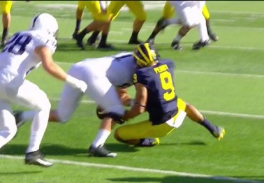 Unlike the Pac-12, the Big Ten is actually admitting they got a targeting call wrong