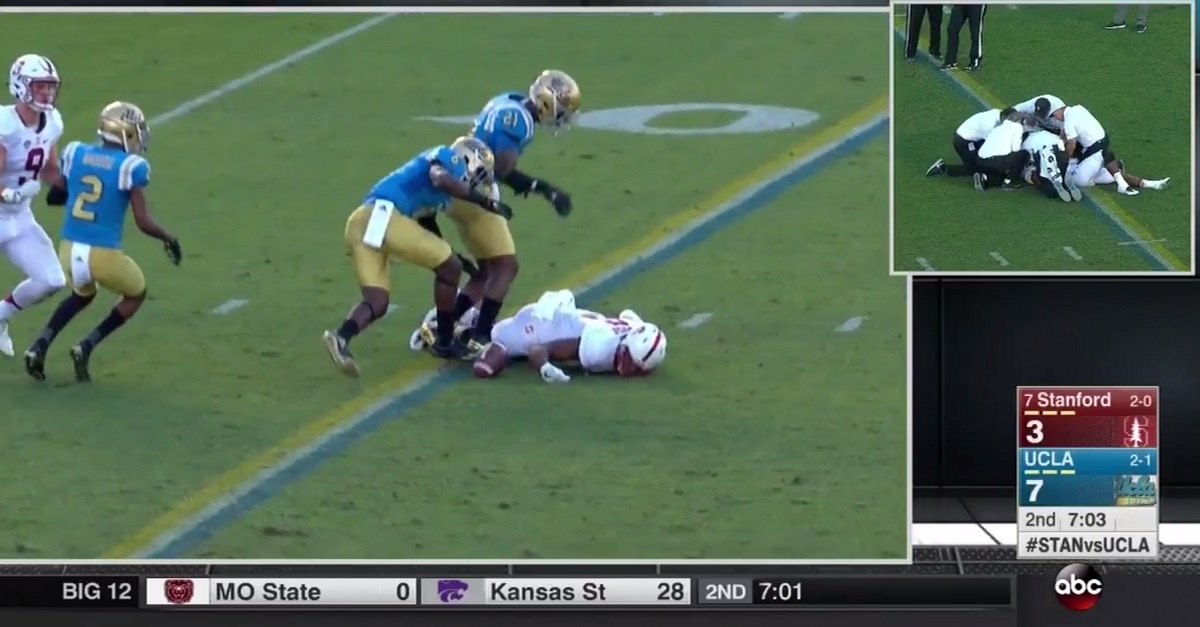 Pac-12 makes ruling on hit that KO’d Stanford’s Francis Owusu