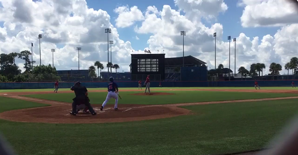 Video: Tim Tebow starts his baseball career by hitting a home run on the first pitch he sees