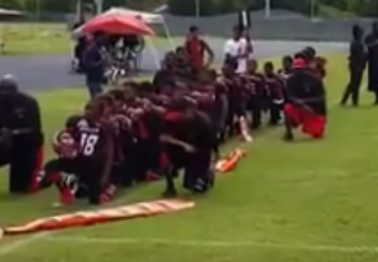 A Texas youth football team won't play again this year because its national anthem protest has turned ugly