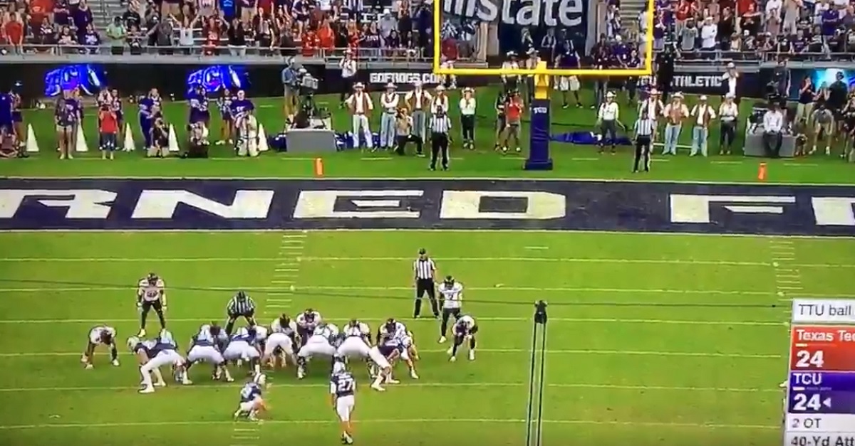 TCU lost thanks to one of the worst OT field goal attempts we’ve ever ...