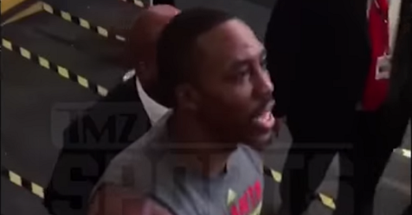 Watch Dwight Howard challenge a fan to a fight after Lakers game