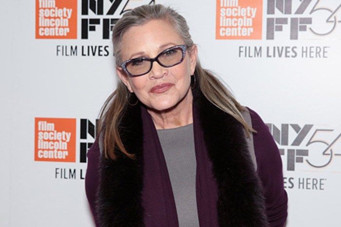 TMZ reports some sad news about actress Carrie Fisher