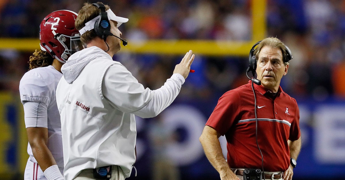 Lane Kiffin responds to Nick Saban’s claim that he doesn’t yell “very much” at his assistants