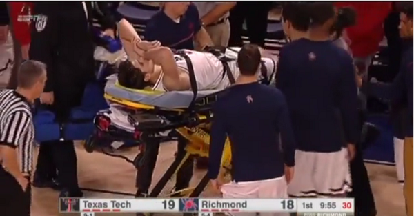 Richmond player collapses on court has been hospitalized FanBuzz